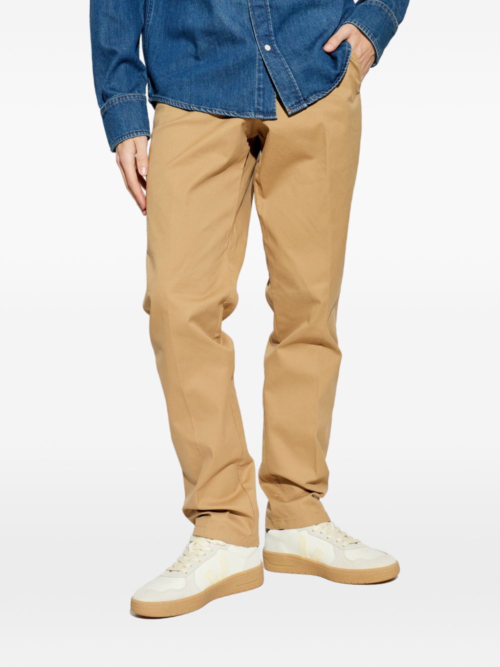 Straight-Leg Silk and Nylon Trousers