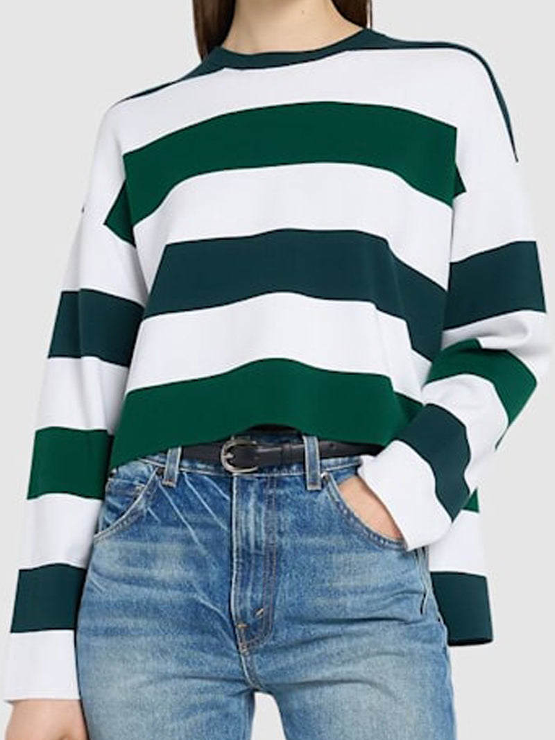 Wide Horizontal Striped Sweater