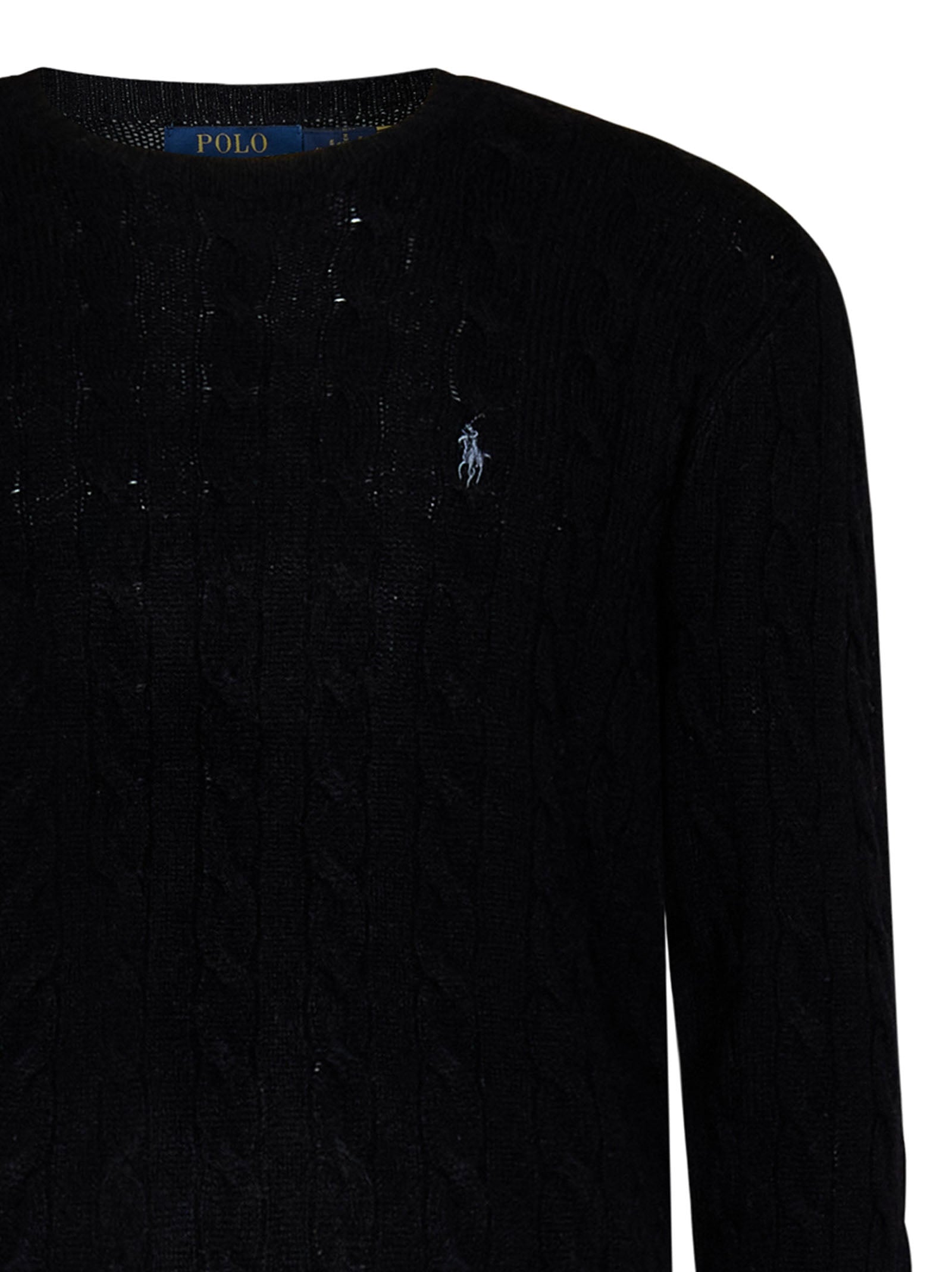 Classic Cable Knit Sweater In Wool-Cashmere Blend