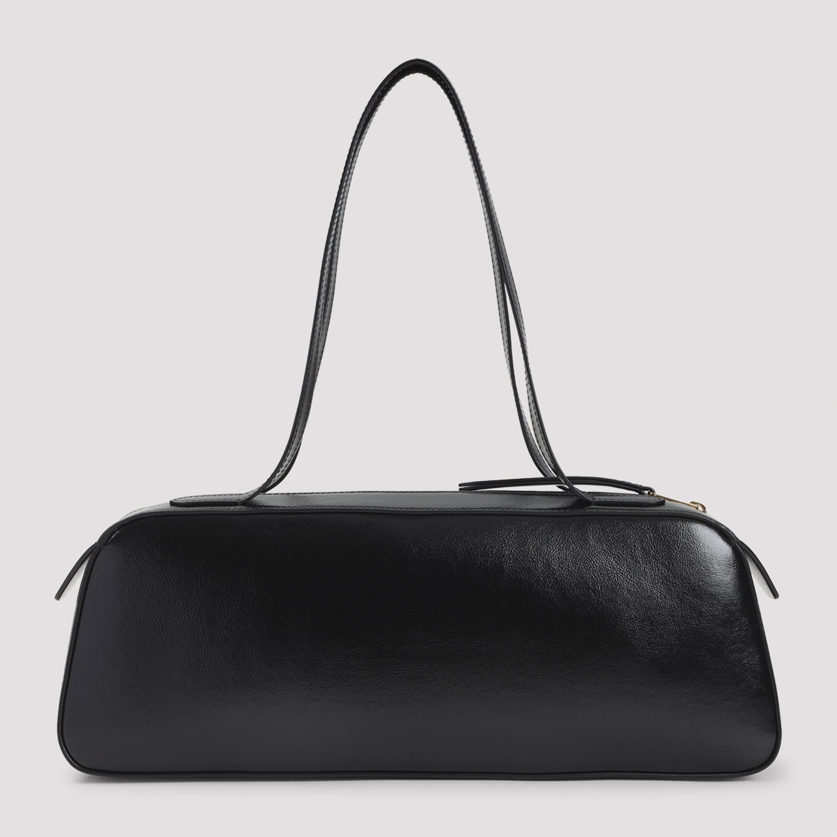 Calfskin Leather Shoulder Bag With Gold-Tone Branding
