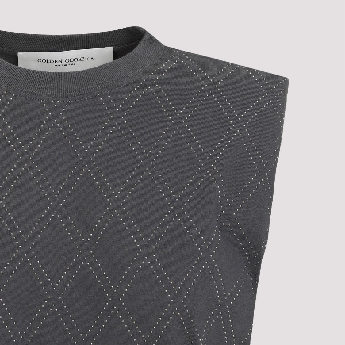 Antracytowy T-shirt bawełniany