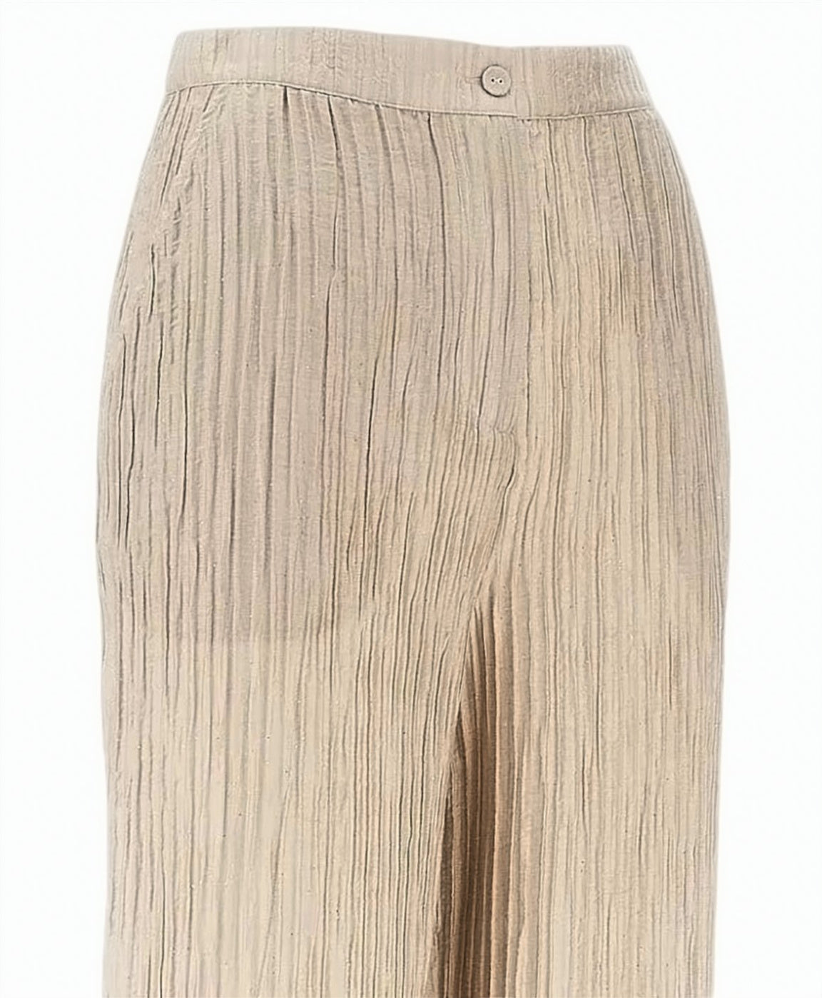 Lurex Taffeta Textured Wide Leg Pants