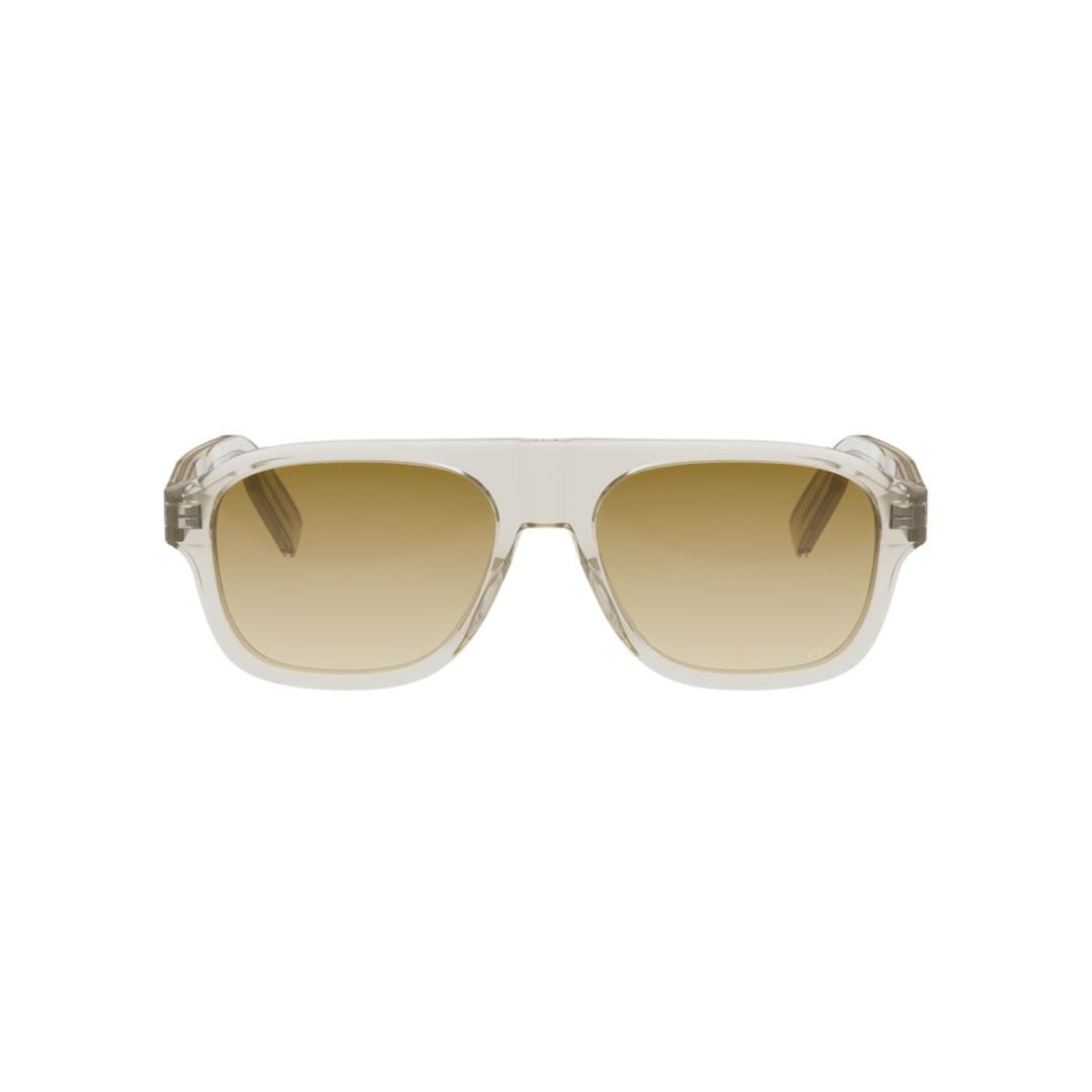 Cd Icon A1i Translucent Beige-Tinted Square Sunglasses