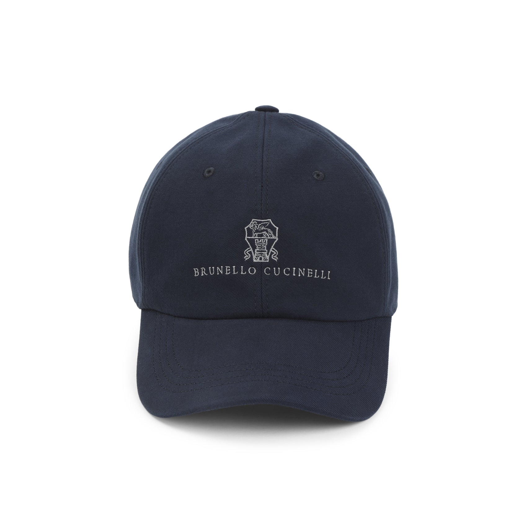 Structured Cotton Baseball Cap with Embroidered Logo