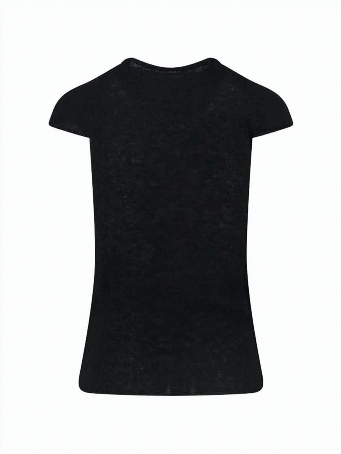 Fitted Black Knit Top