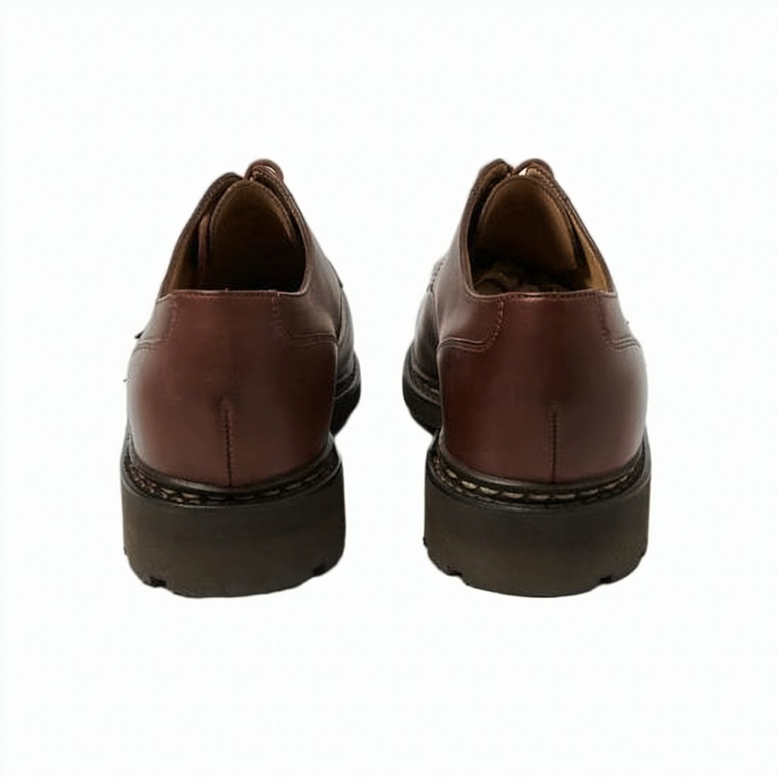 Derby-Style Brown Suede Lace-Up Shoes