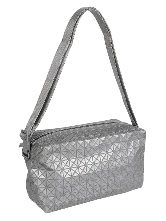 Geometric Triangular Pattern Crossbody Bag