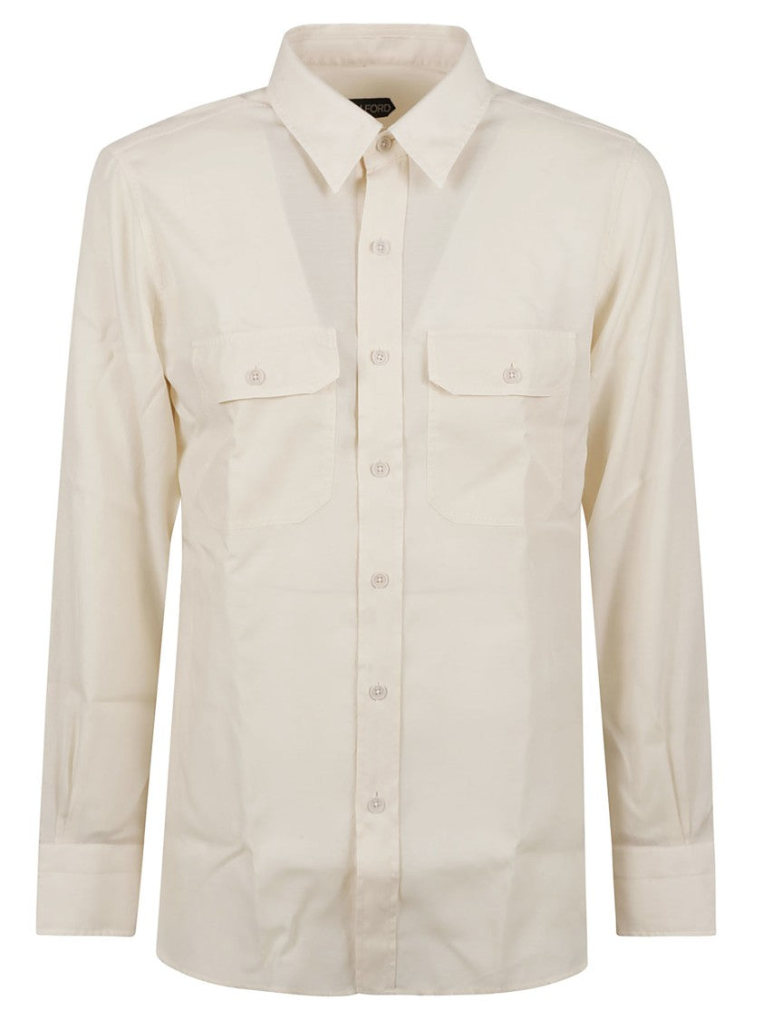 Classic Button-Down Shirt With Structured Collar