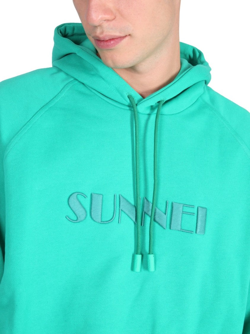 Relaxed Fit Drawstring Hooded Sweatshirt