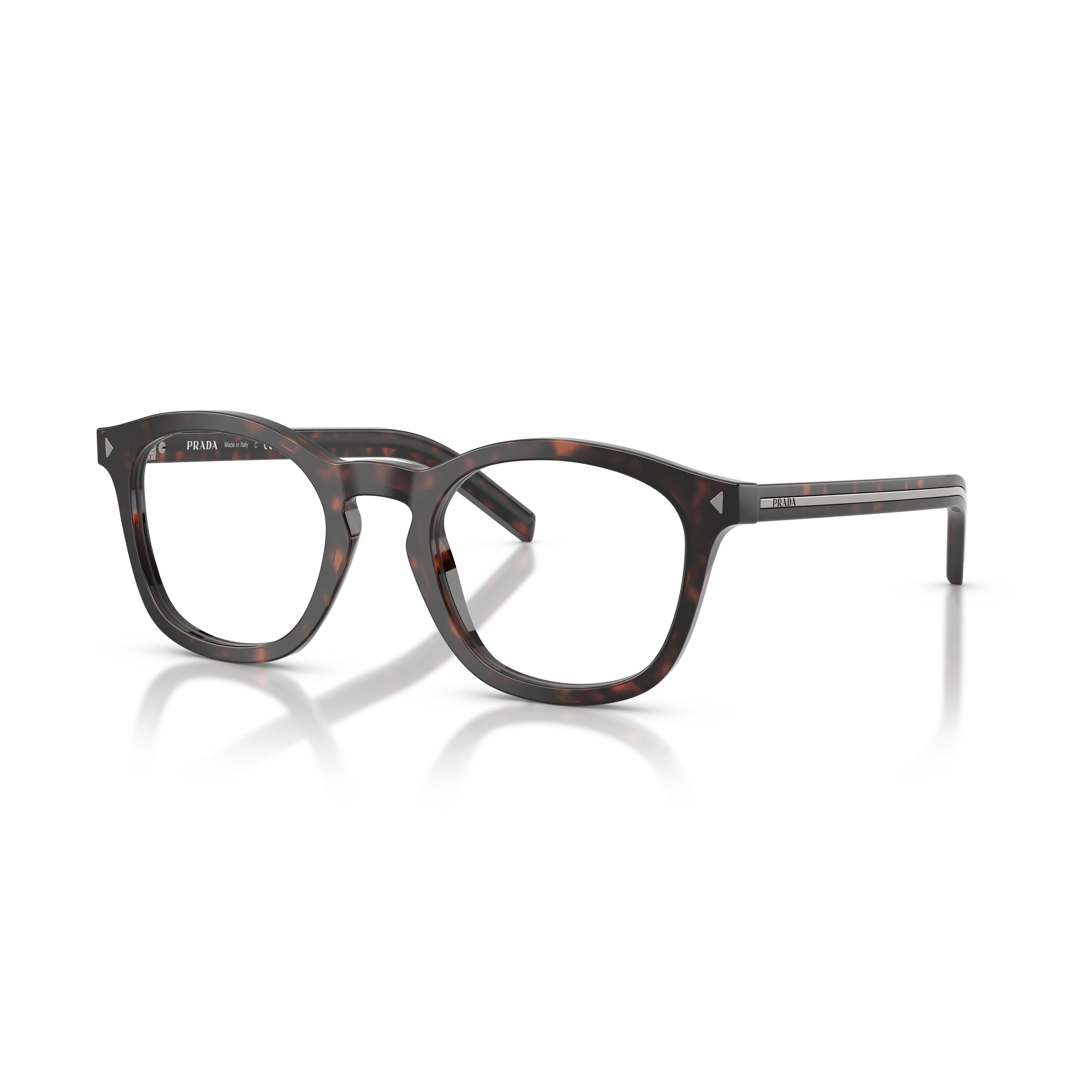0pr C04v Classic Square Tortoiseshell Acetate Eyeglasses
