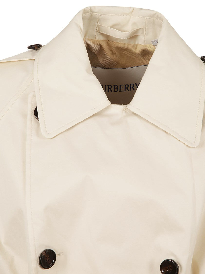 Double-Breasted Cotton Trench Coat
