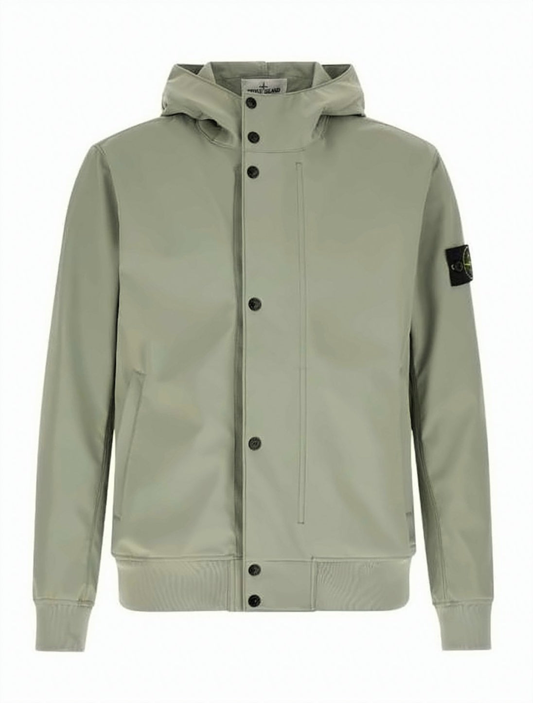 Hooded Jacket with Snap Button Closure