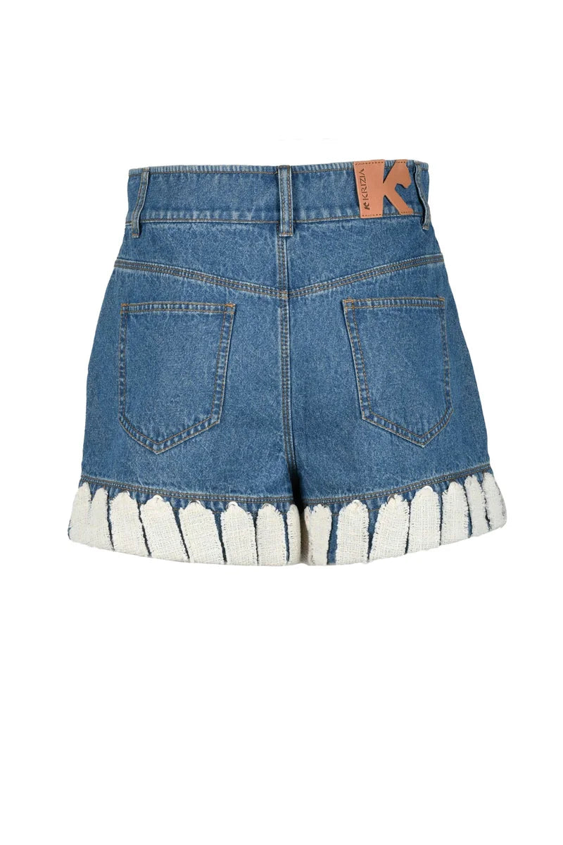 Classic Blue Denim Shorts