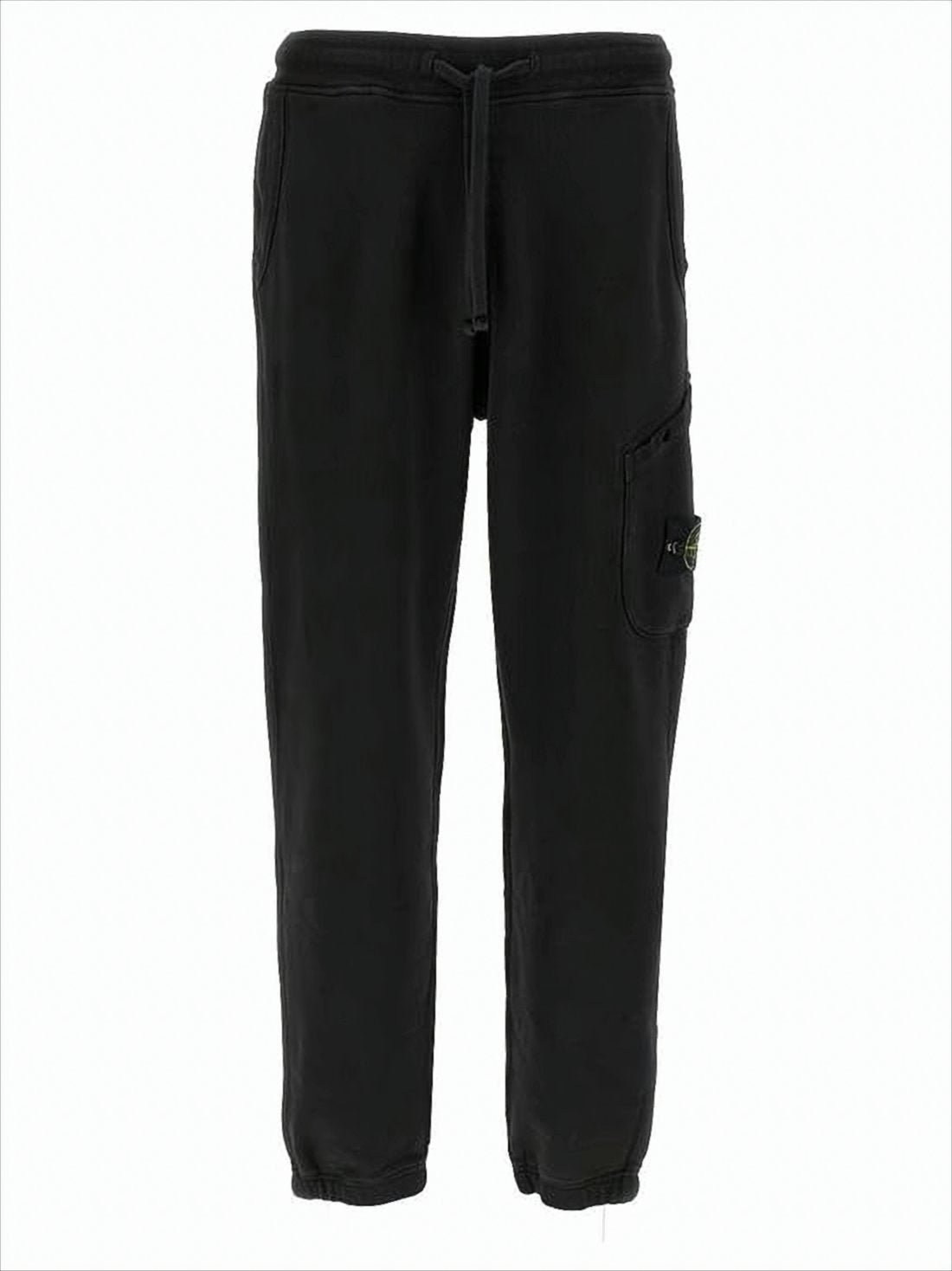 Relaxed Fit Black Cargo Pants