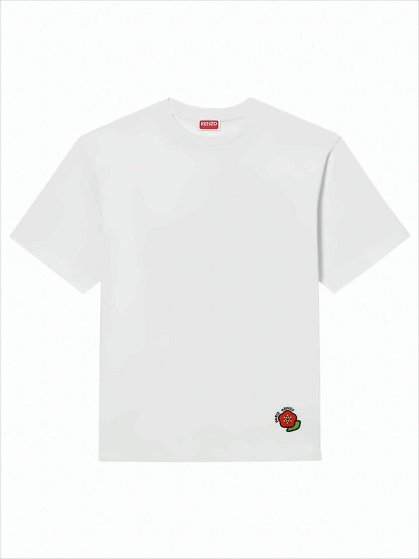 Relaxed Fit White Cotton T-Shirt