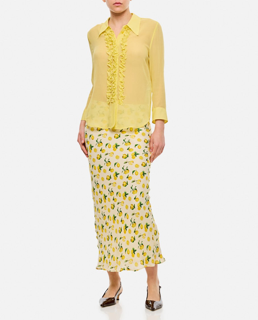 Ruffled Slim Shirt