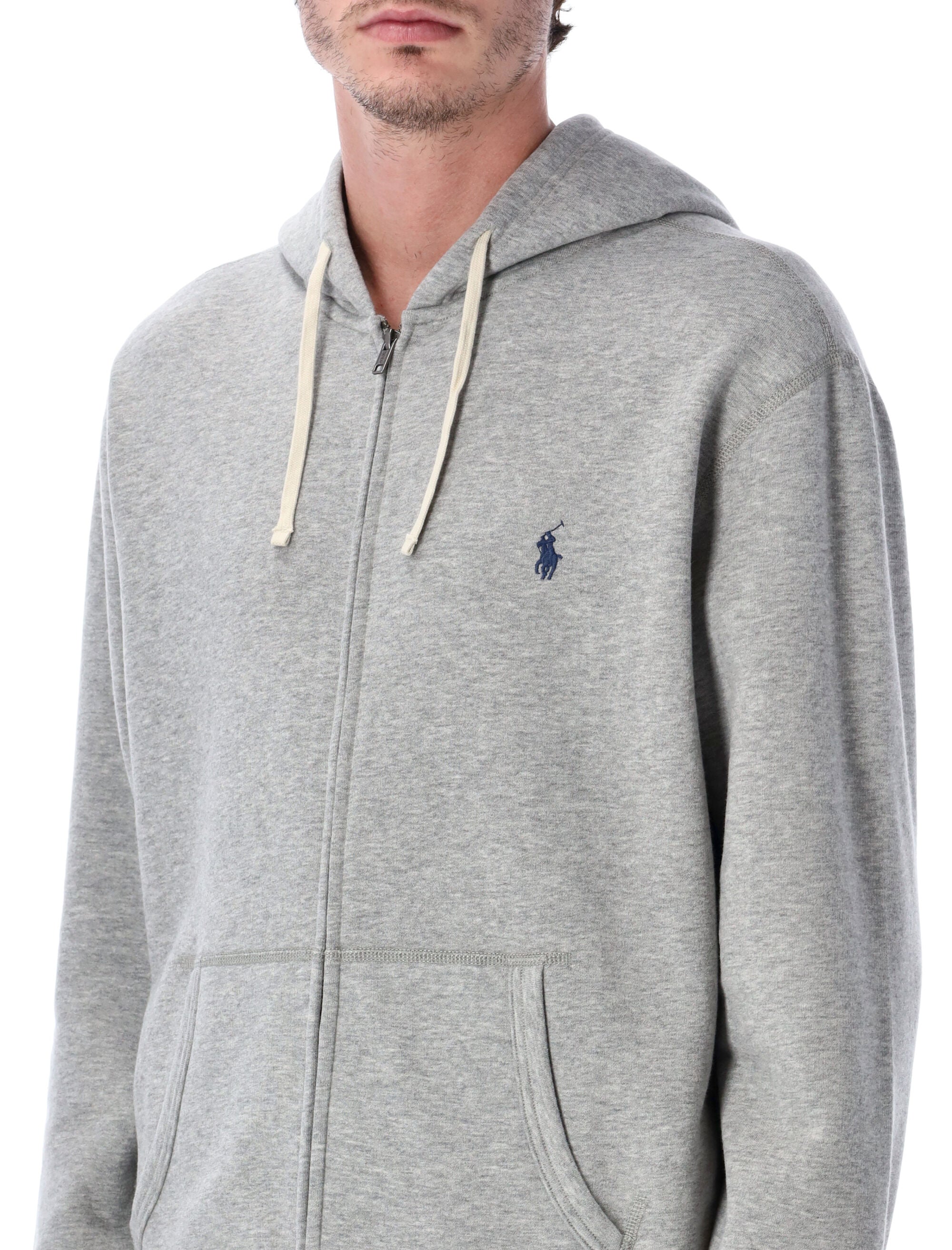 Cotton-Blend Zip Hoodie With Adjustable Hood