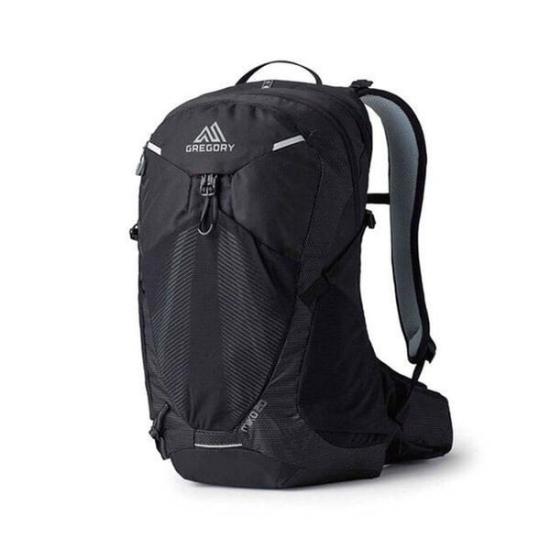 Structured Nylon Backpack with Multiple Compartments
