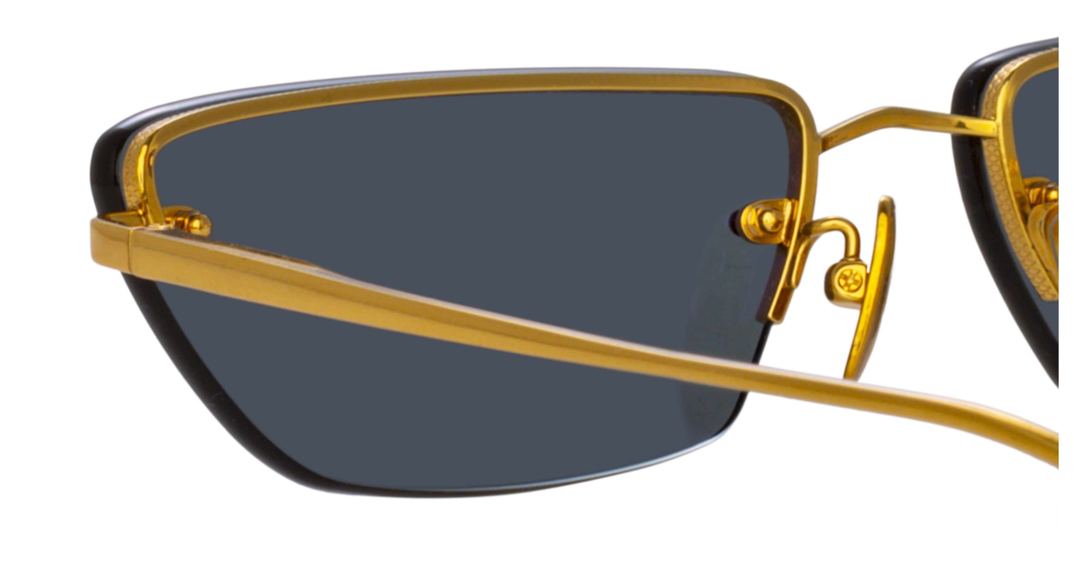 Lfl Square-Frame Sunglasses with Metallic Gold Structure