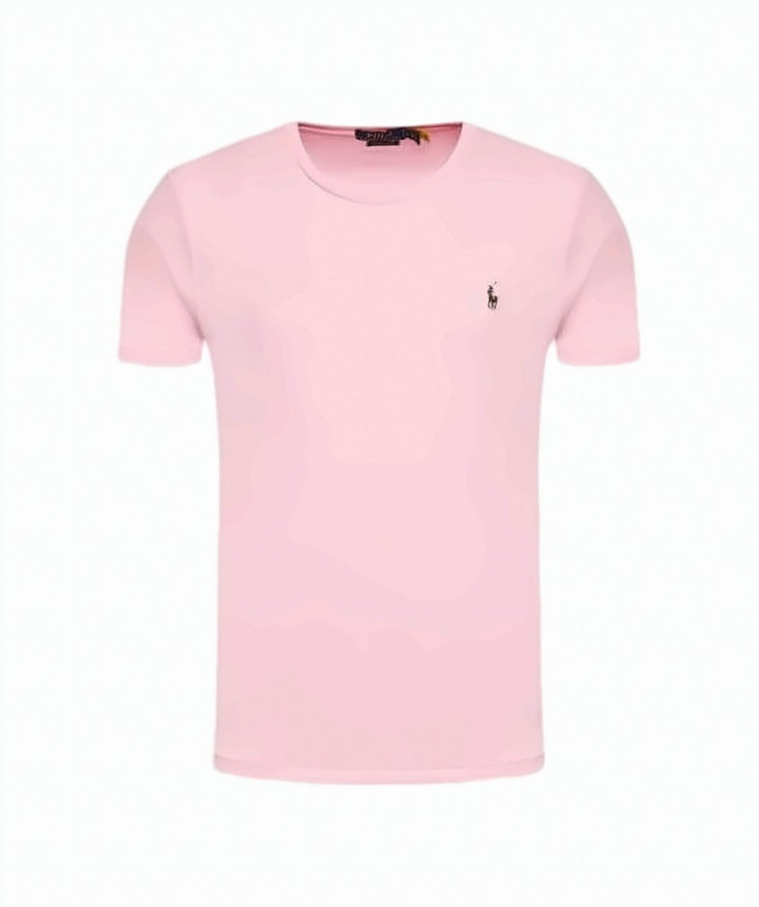 Slim Fit Pink T-Shirt with Embroidered Logo