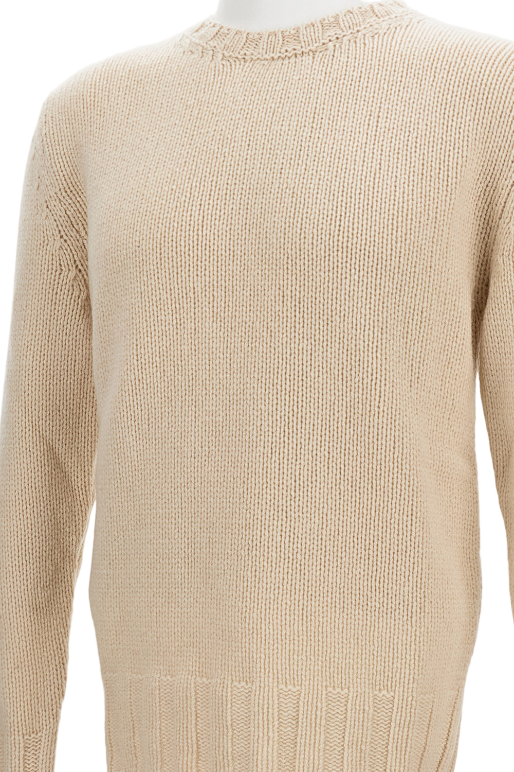 Brushed Virgin Wool Crew Neck Sweater