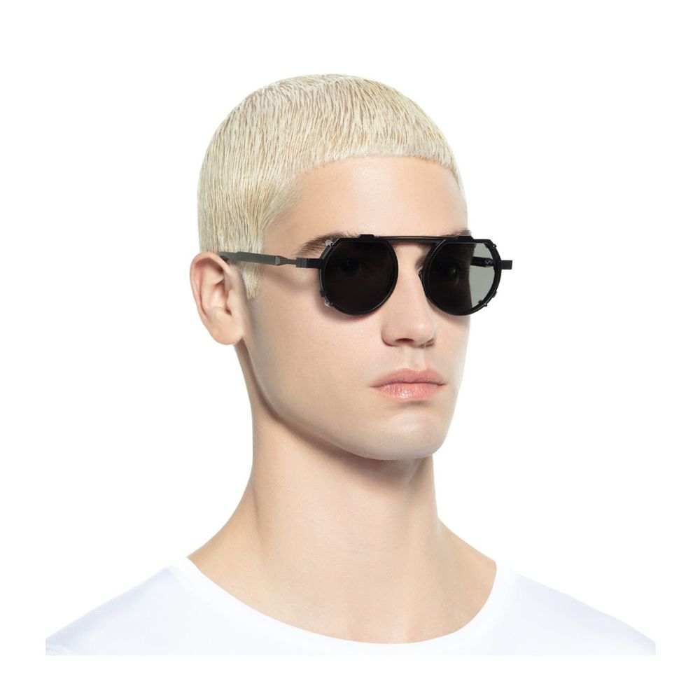 Bl0052 Geometric Clip-On Sunglasses With Magnetic Attachments