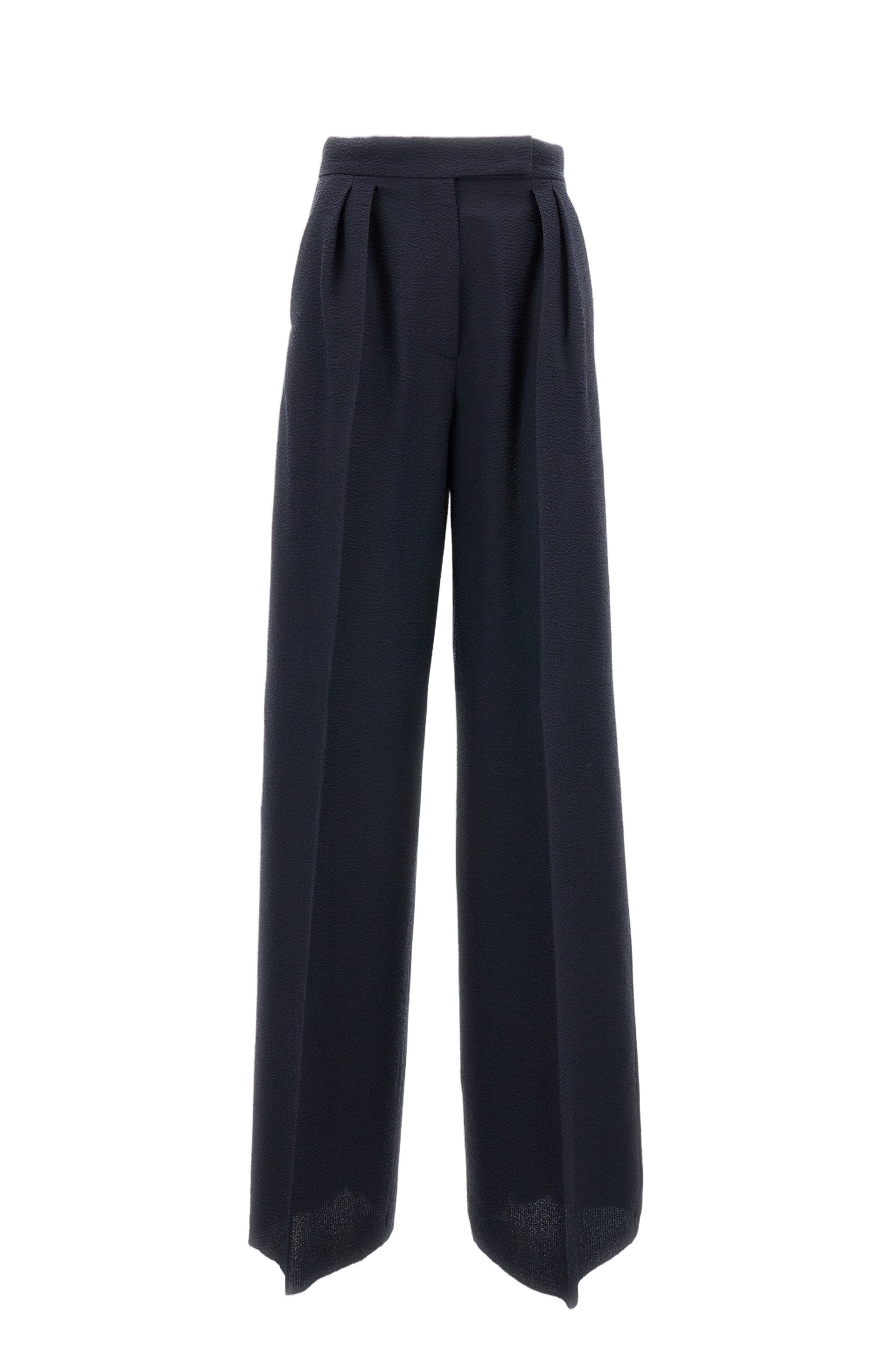 Straight-Leg Trousers With Front Pleats