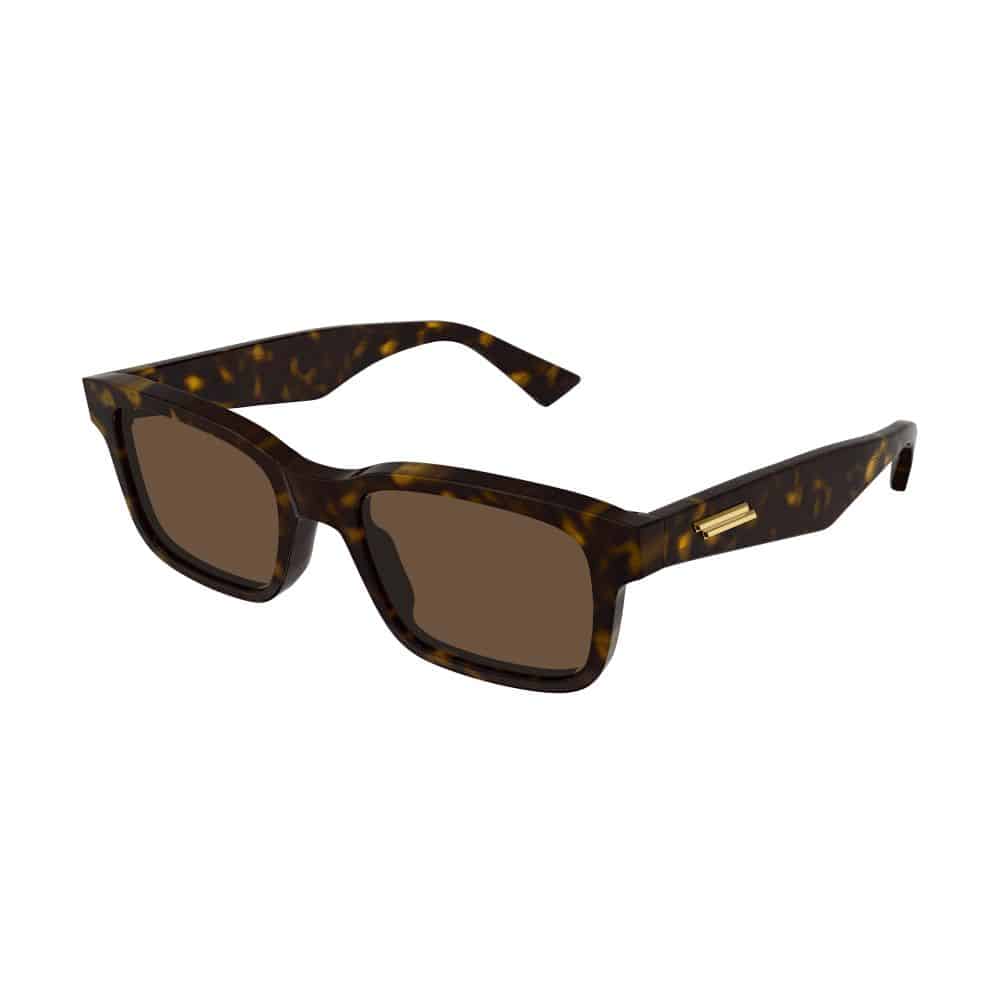 Bv1146s Rectangular Tortoiseshell Acetate Sunglasses