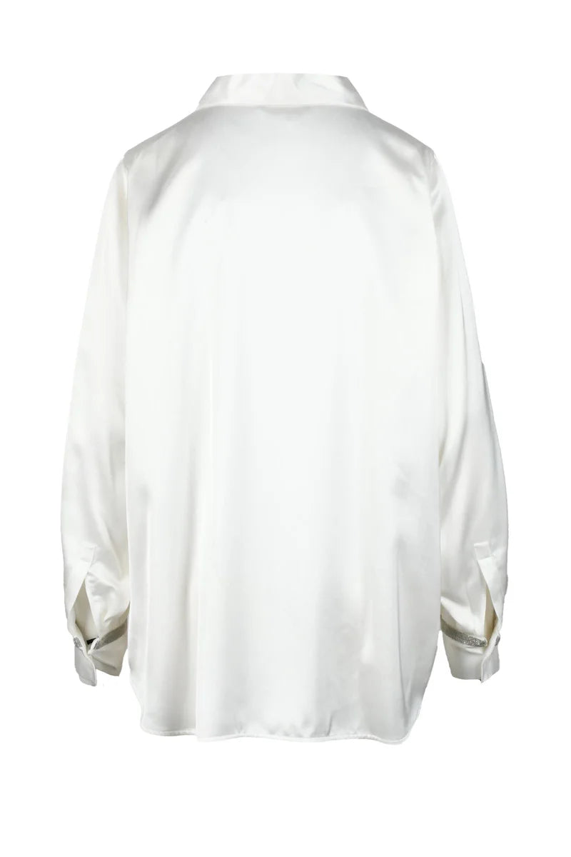 Viscose Wool Shirt - White