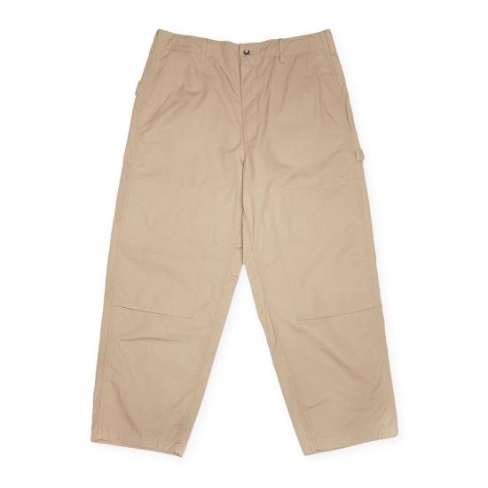 Relaxed Fit Straight Pants In Soft Cotton Fabric