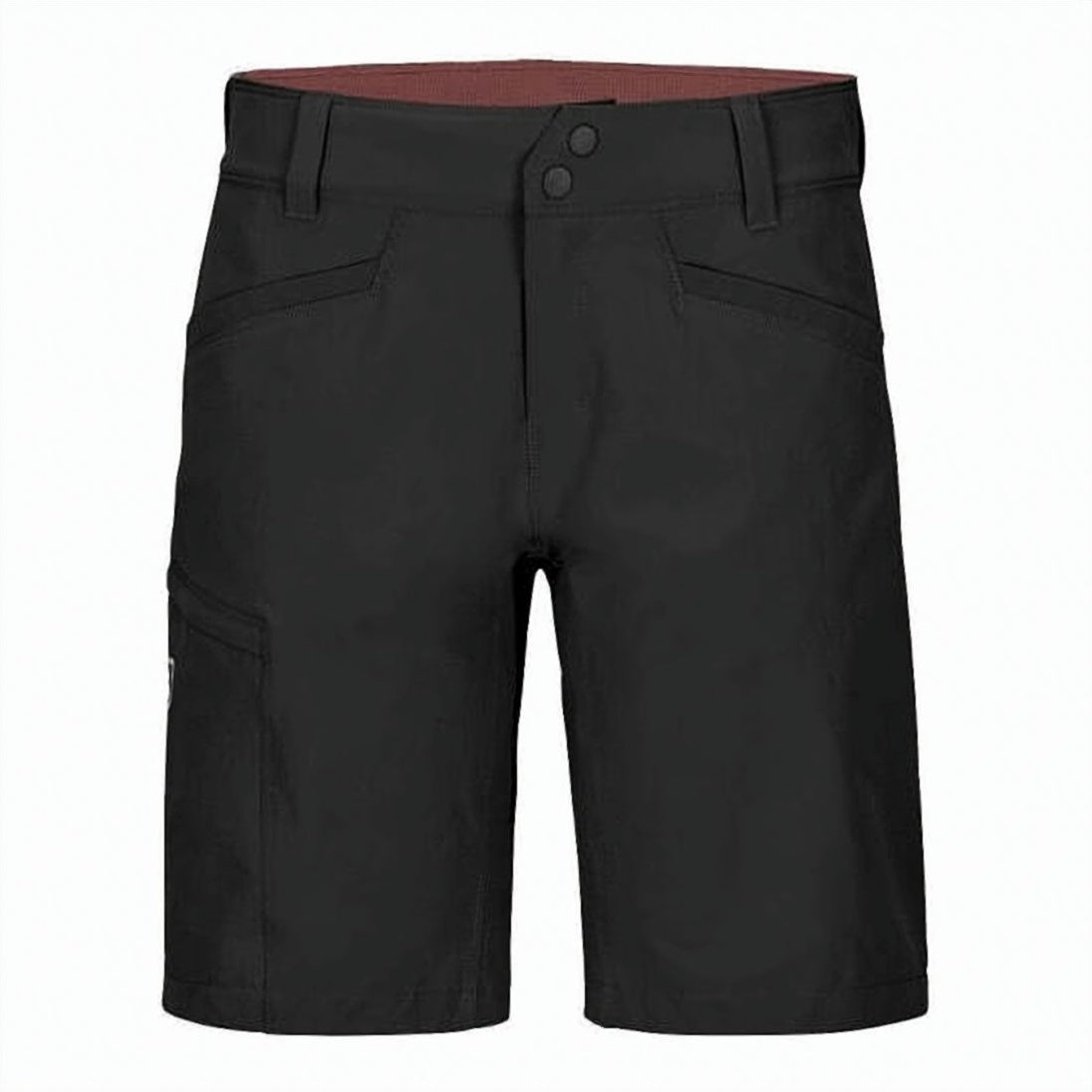 Structured Black Shorts with Belt Loops