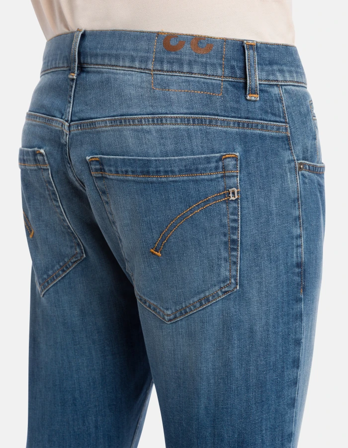 Classic Slim-Fit Jeans with Subtle Whiskering