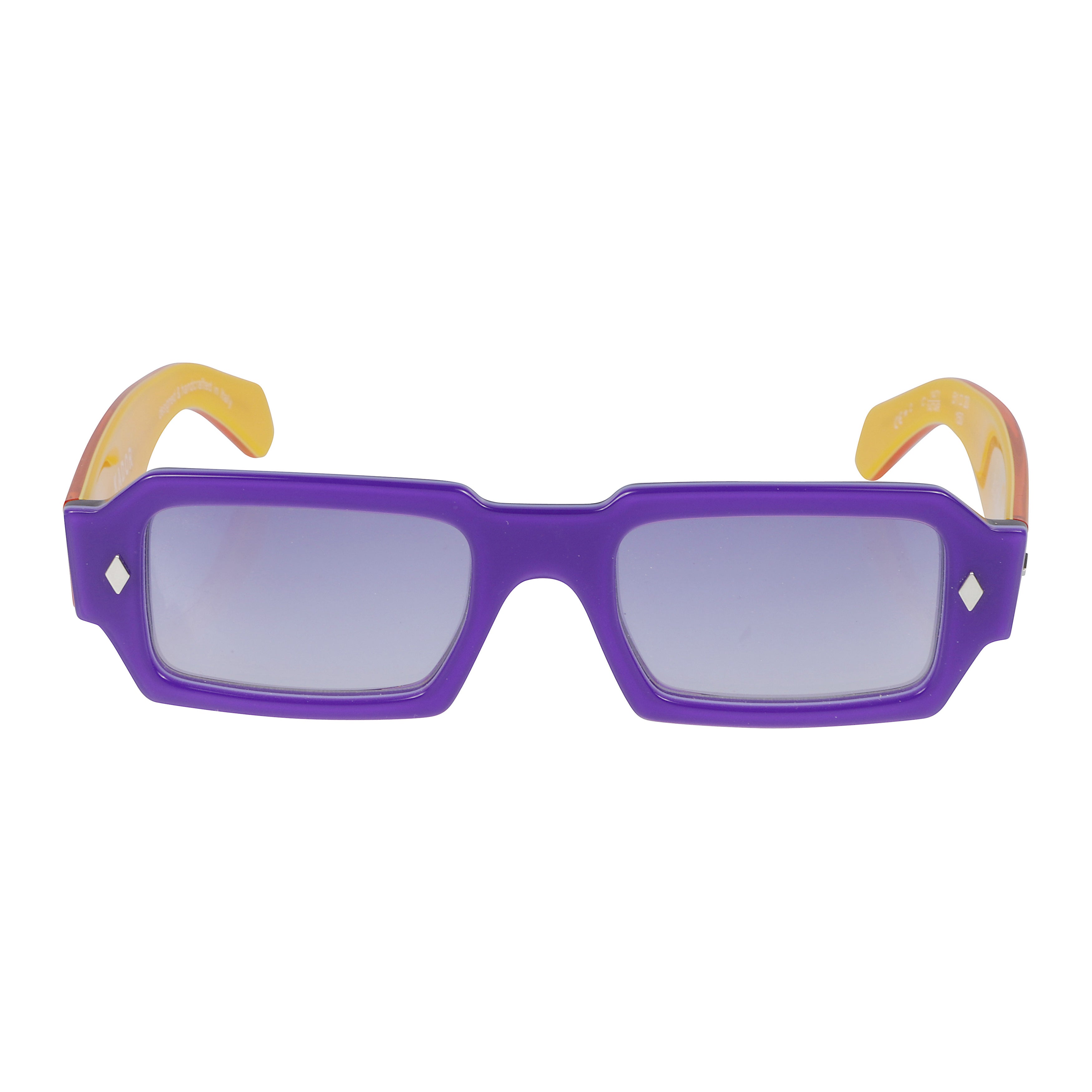 Rock Star Rectangular Frame Sunglasses with Gradient Lenses