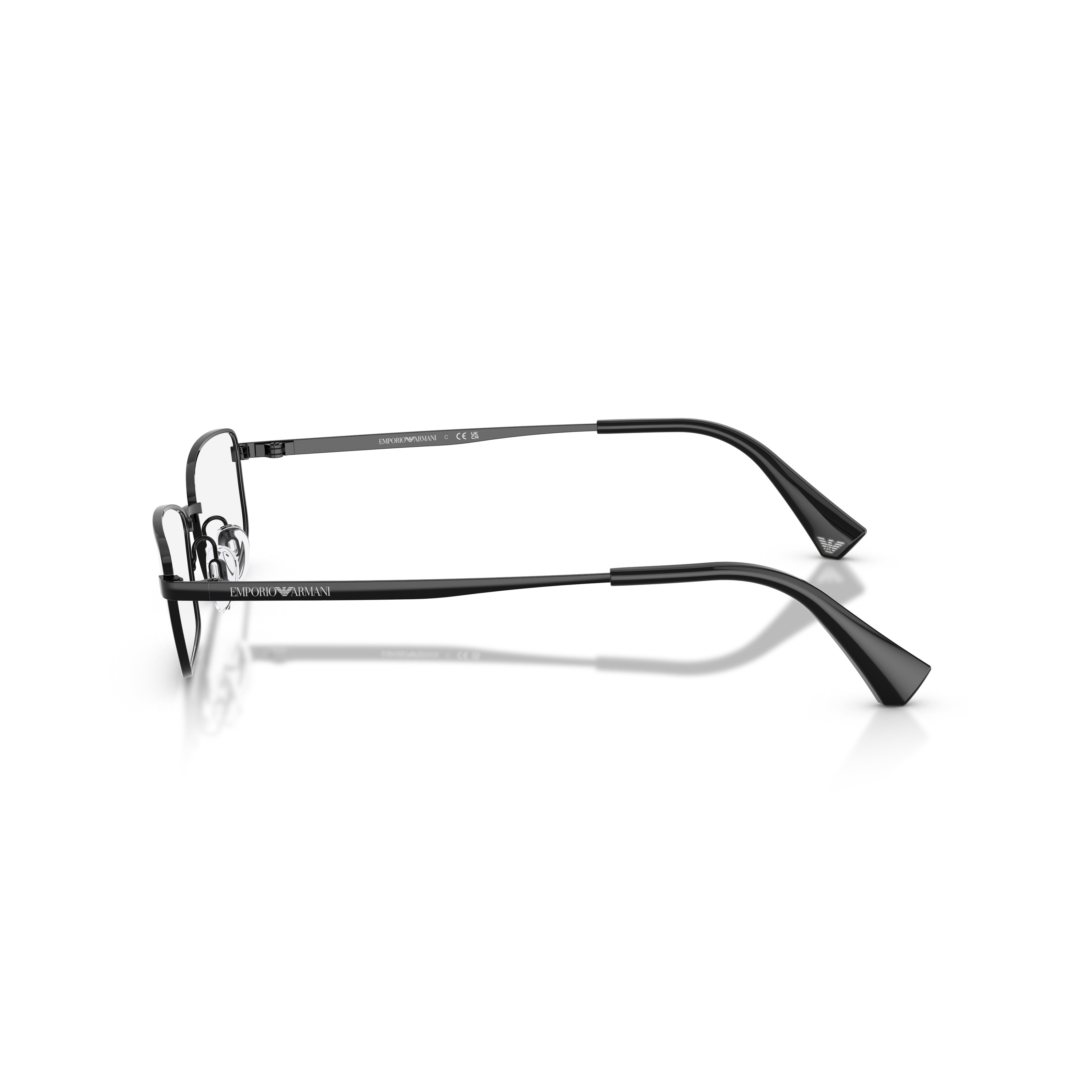 0ea1045td Rectangular Titanium Sunglasses with Adjustable Nose Pads