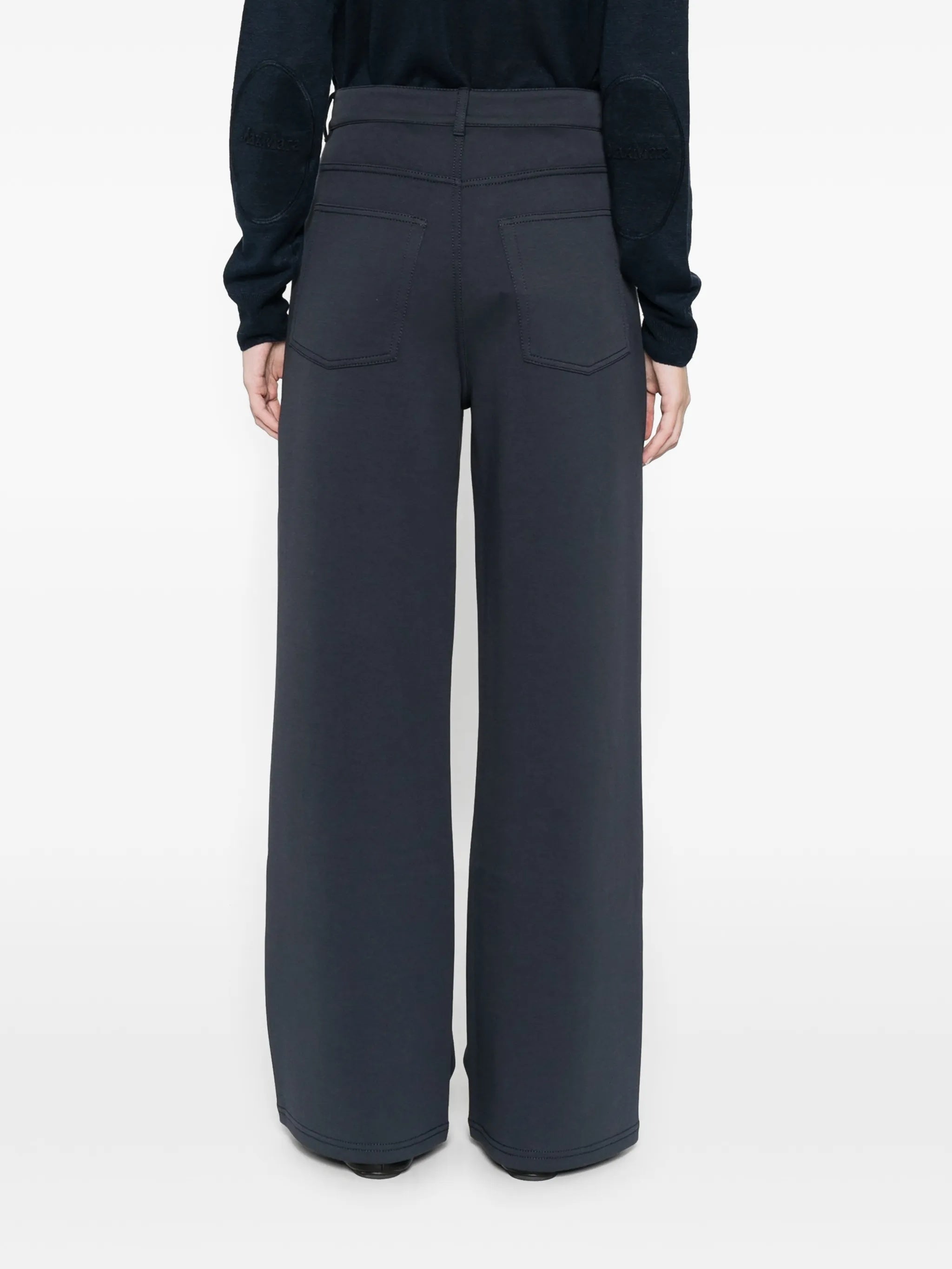 Black Smmbrioso Wide-Leg High-Waist Pants