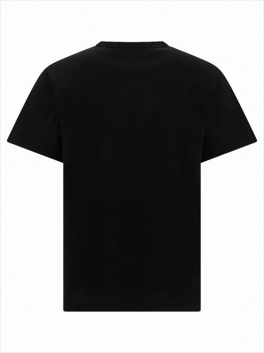 Minimalist Black T-Shirt with Subtle Logo Detail