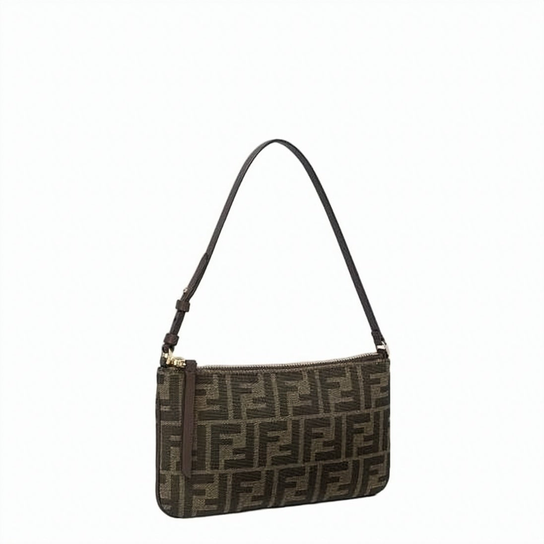 Compact Monogram Pattern Fendi Pouch