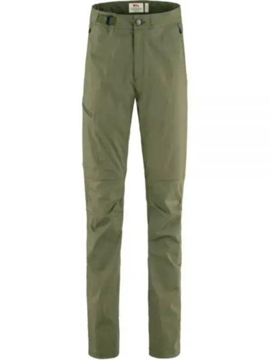 Straight Fit Green Pants With Practical Design