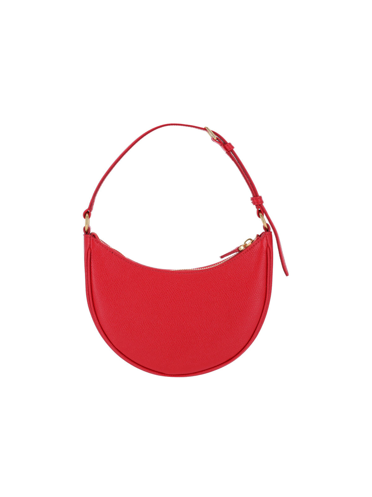 Red Leather"Vlogo Signature" Mini Hobo Bag