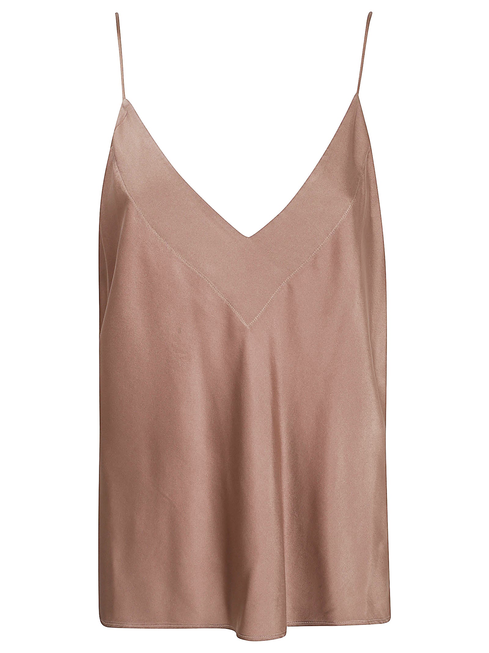 Silk Top With V-Neckline