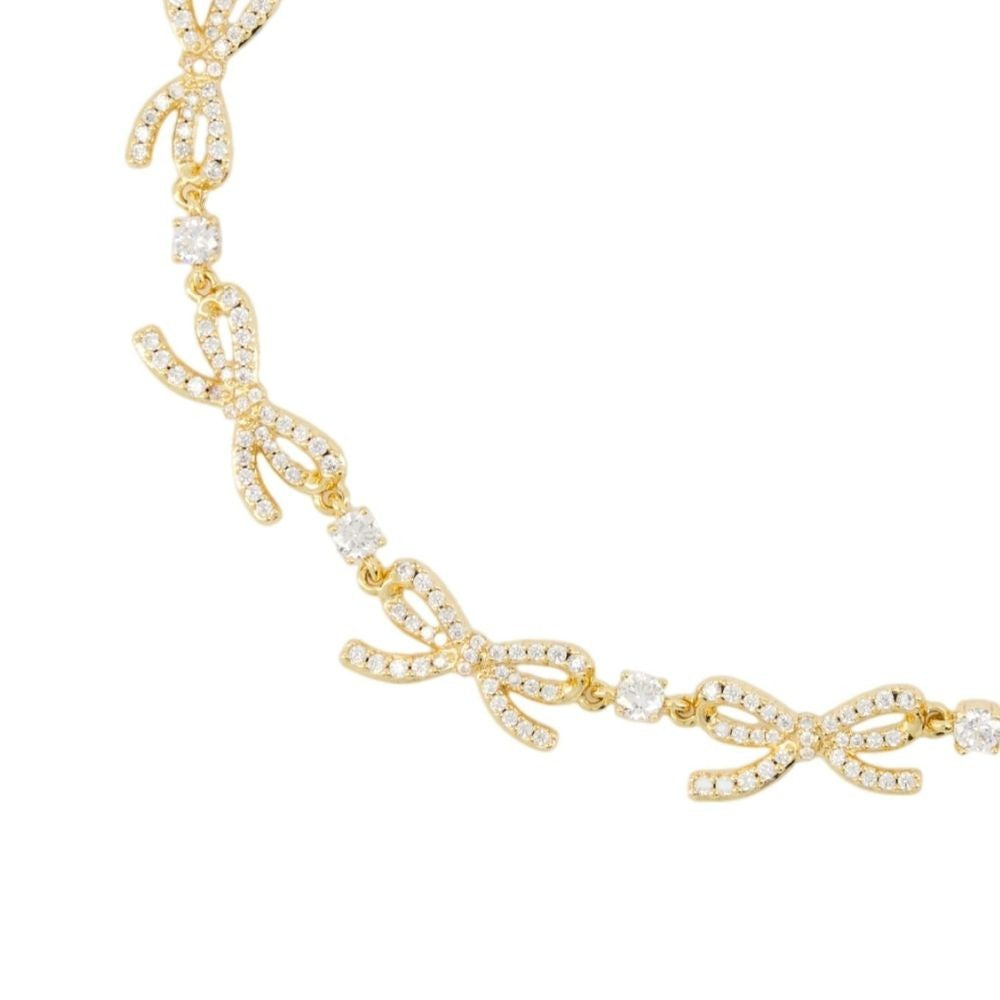 Crystal Bows Necklace