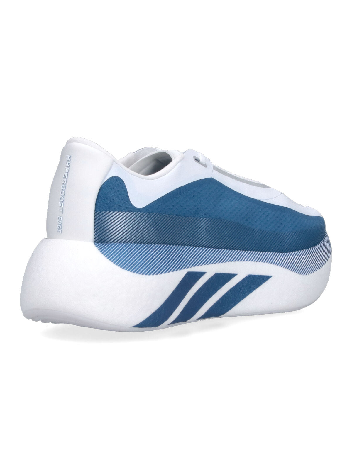 White Aerodynamic Blue Mesh Panel Sneakers