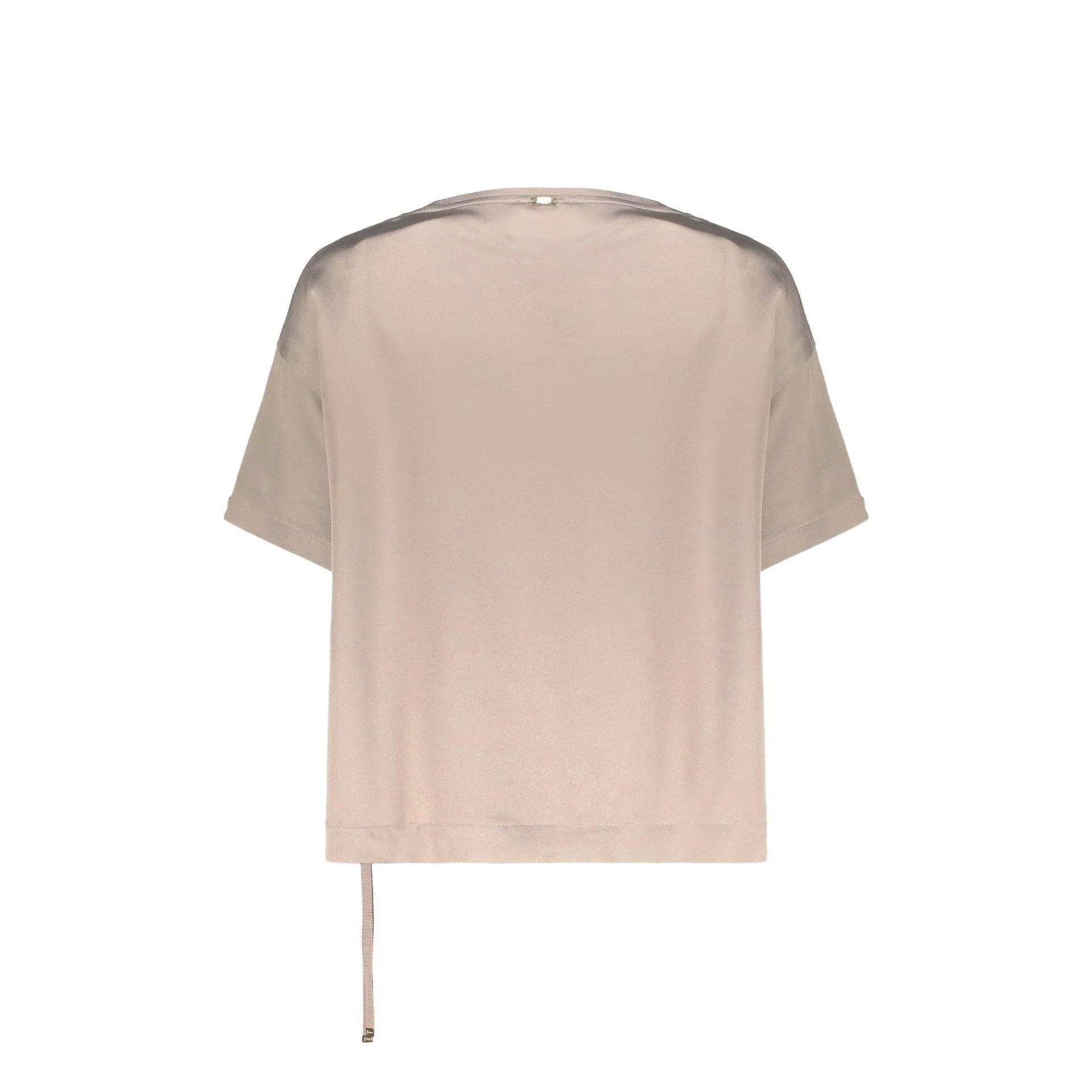 Asymmetric Short-Sleeve Blouse