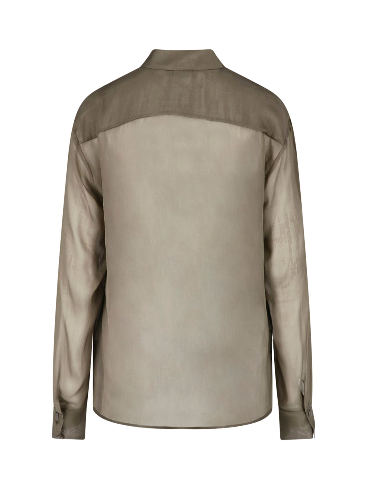 Semi-Sheer Long-Sleeved Shirt