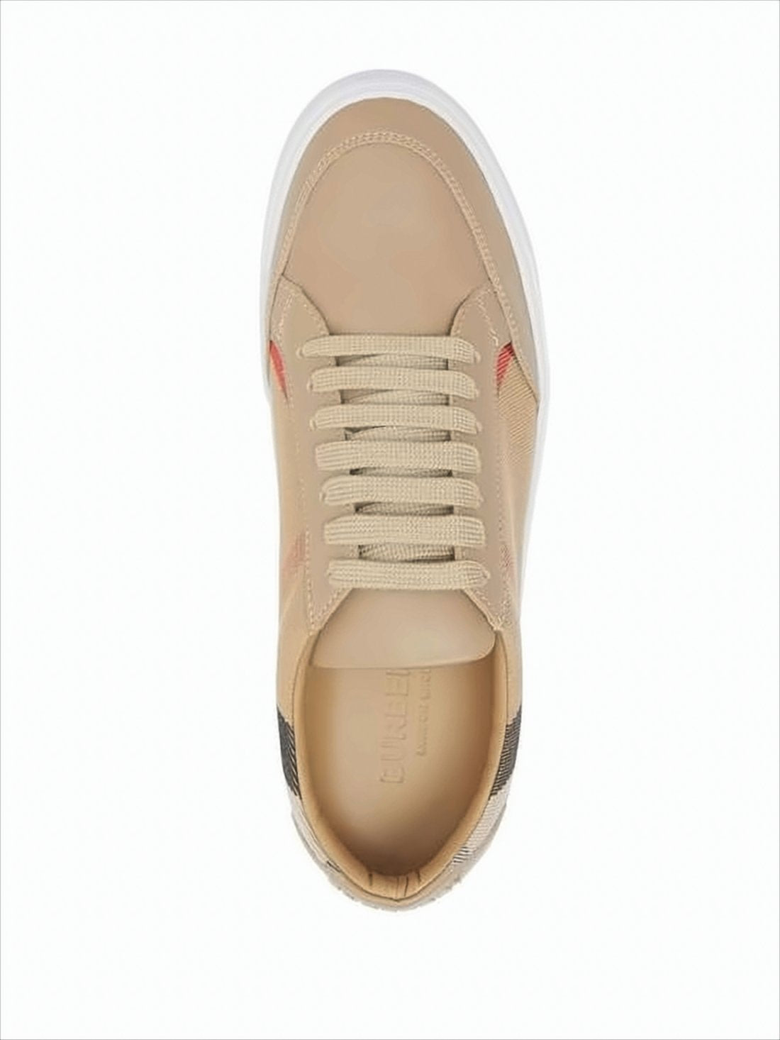 Low-Top Sneakers with Beige Base
