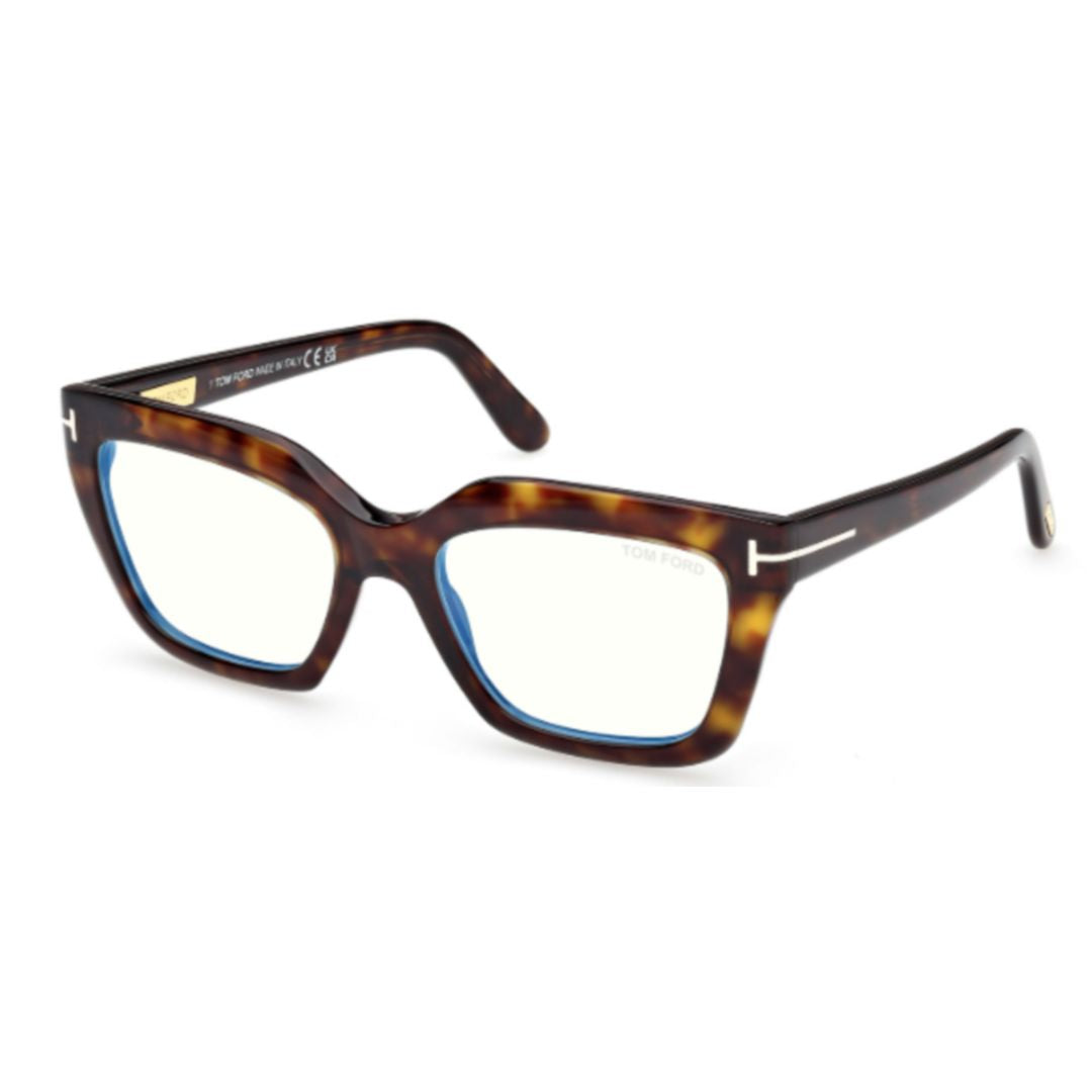 Ft6093-B Oversized Square Tortoiseshell Eyeglasses