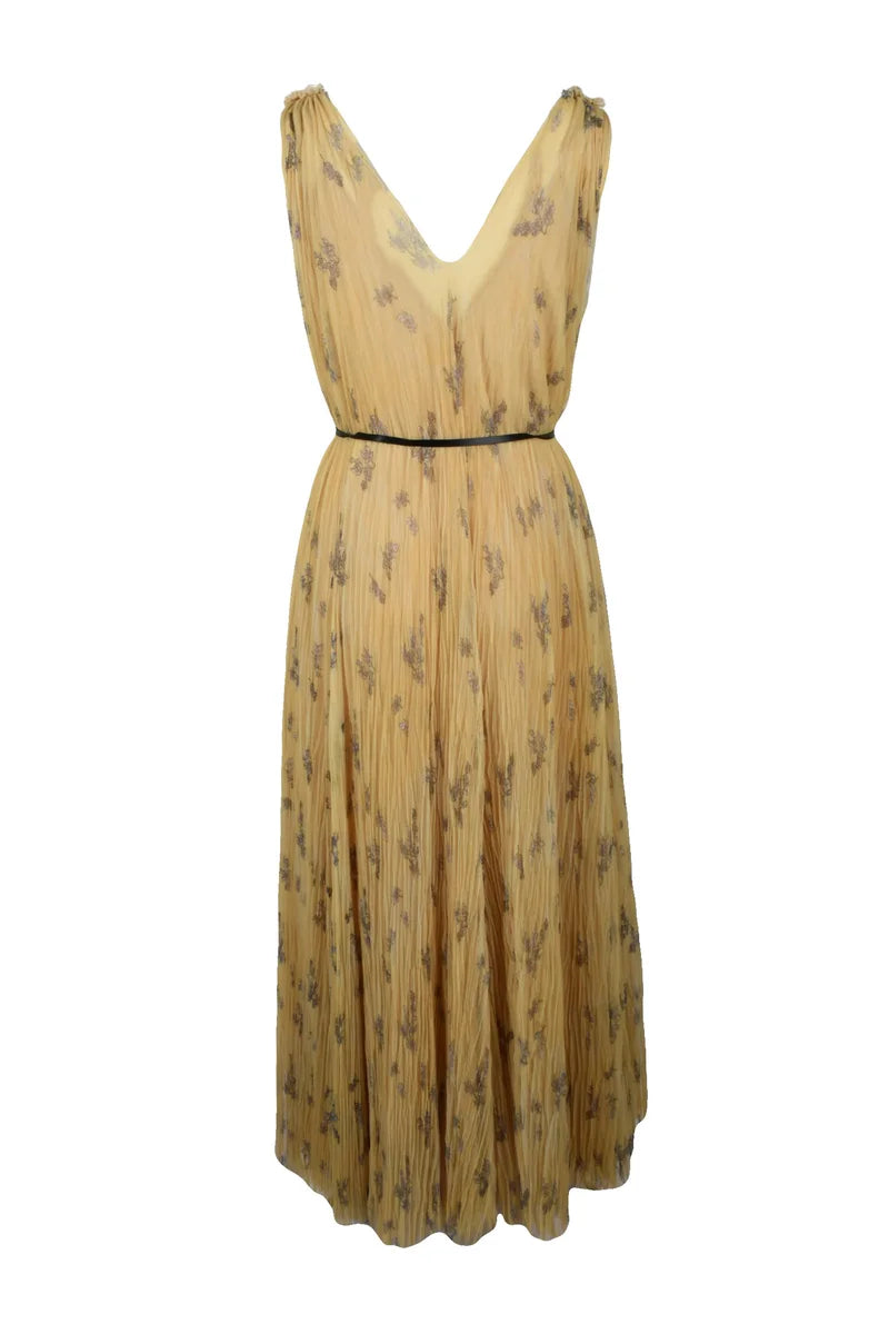 Long Tulle Dress - Yellow