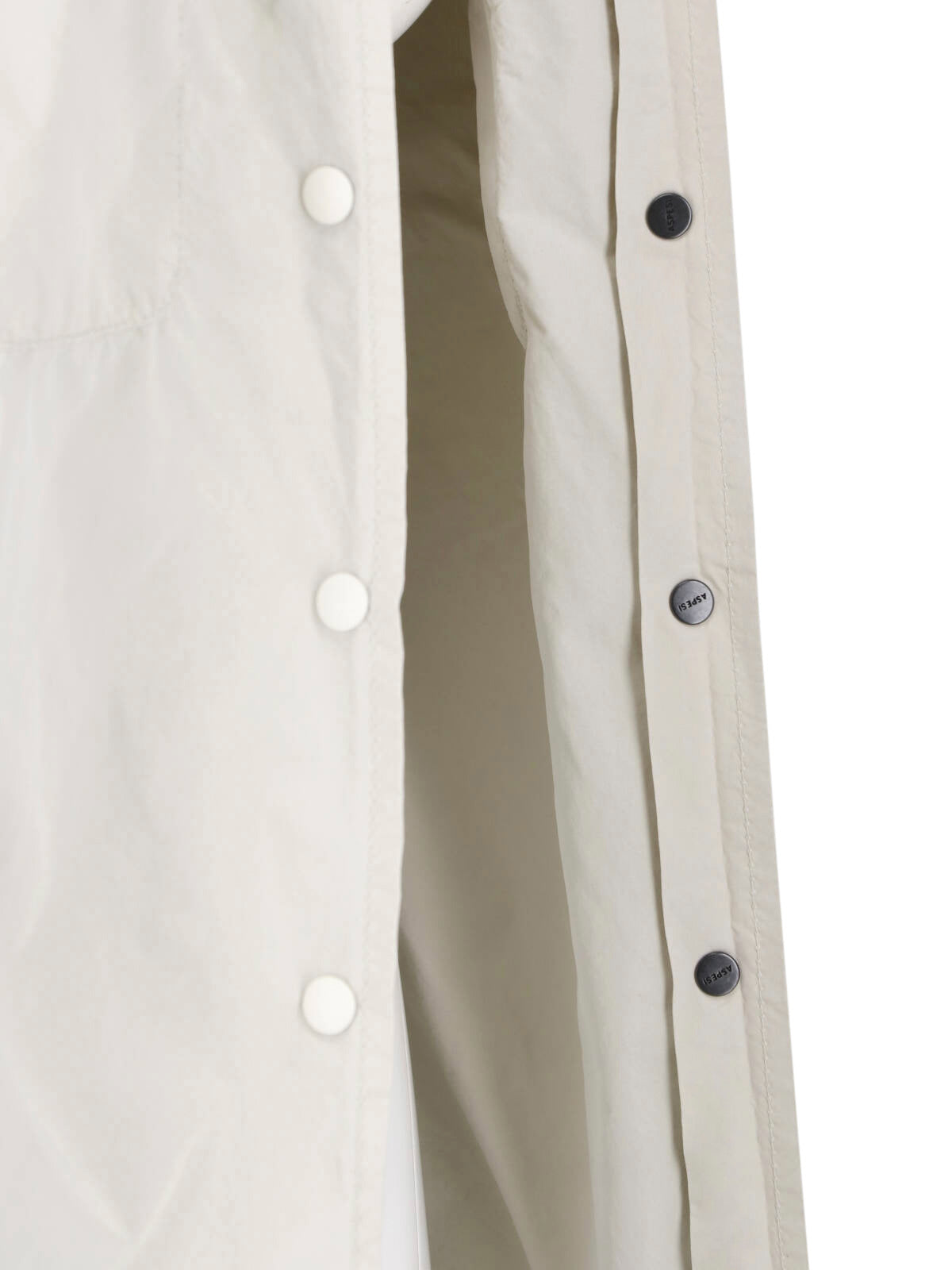 Neutral Classic Collar Snap Button Shirt