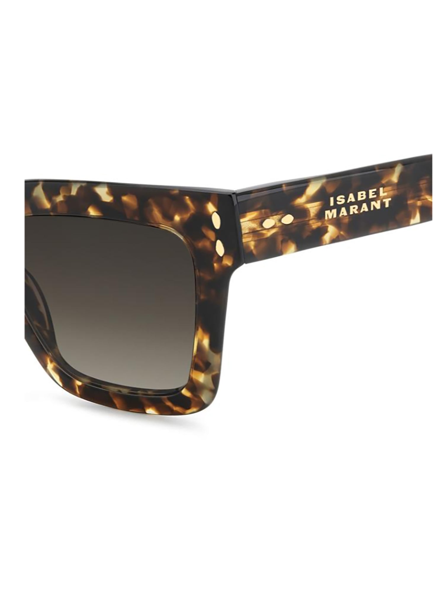 Oversized Square Tortoiseshell Sunglasses With Detail