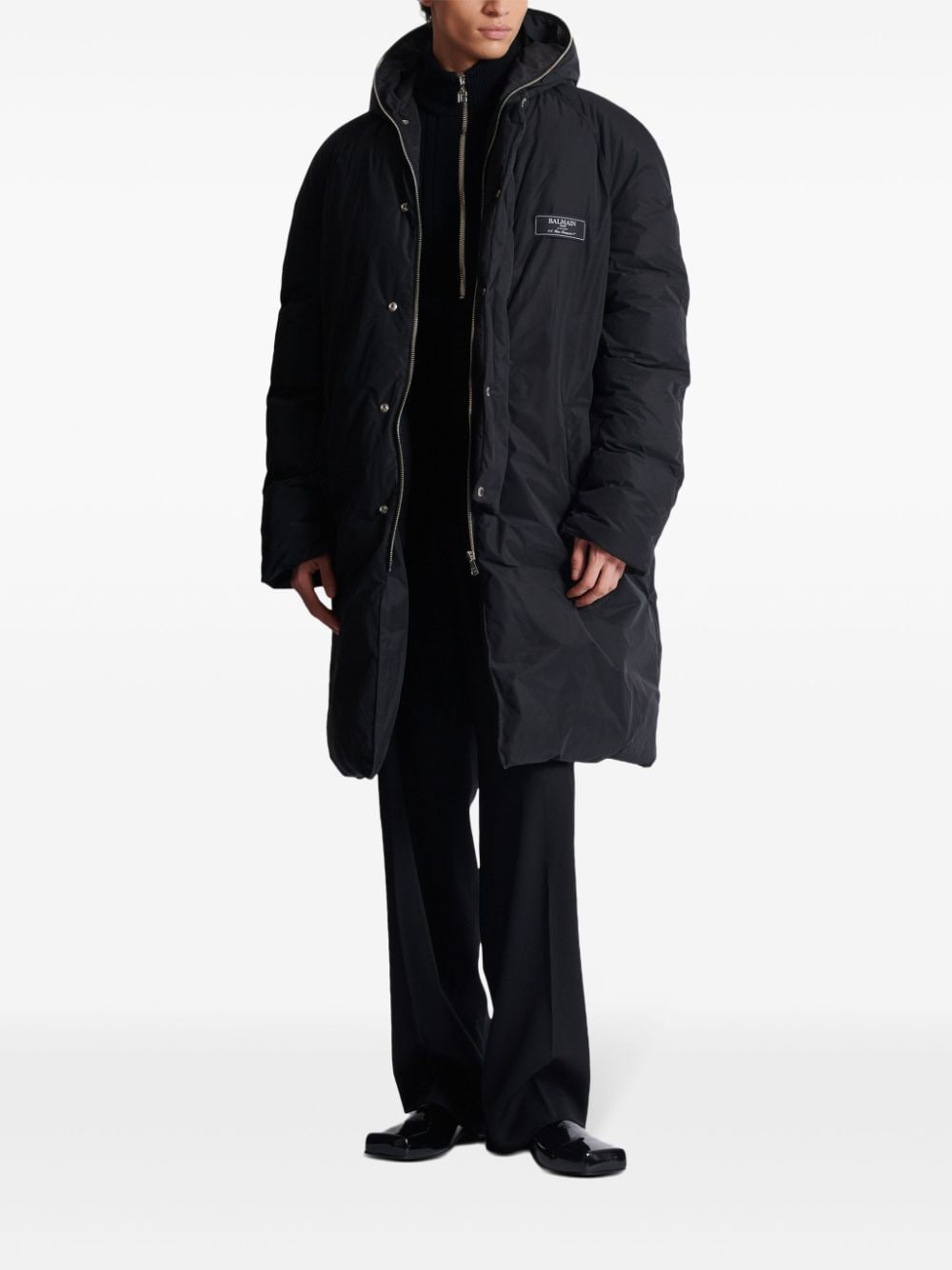 Satin-Trimmed Black Jacket